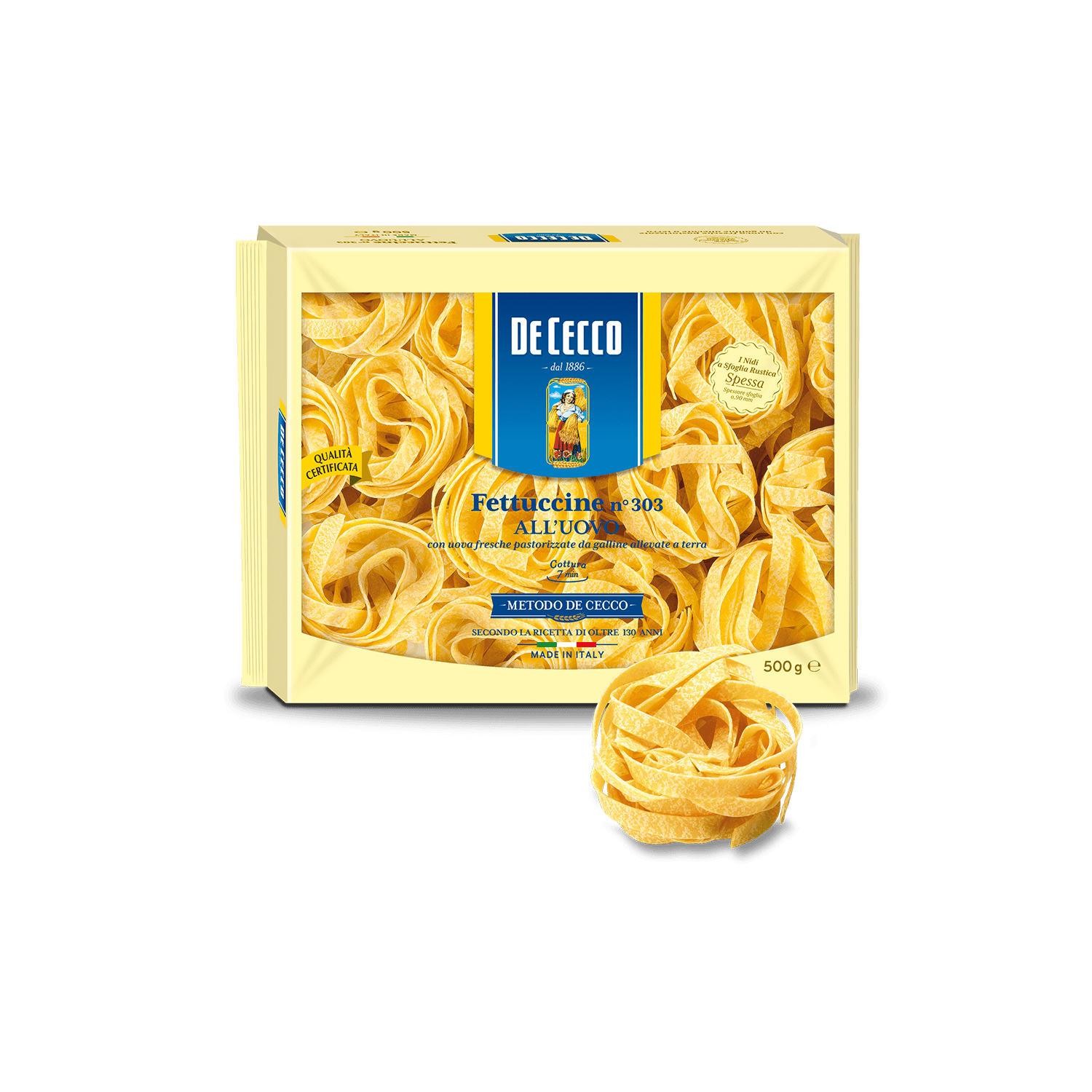 De Cecco egg Fettuccine n° 303 pasta – 500g