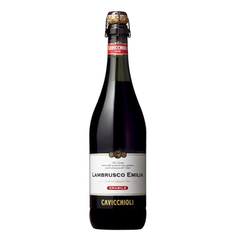 LAMBRUSCO EMILIA IGT RED WINE 8.5% VOL BOT750ML