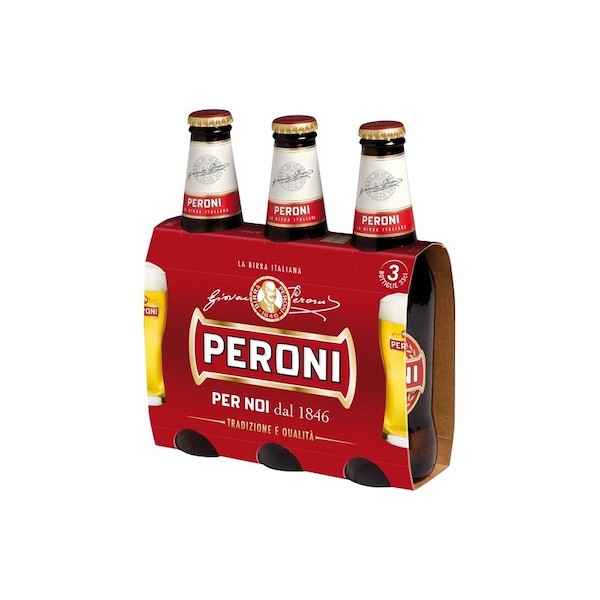BEER PERONI RED LABEL BOTT CL33X3 IN CLUSTER 4.7%VOL