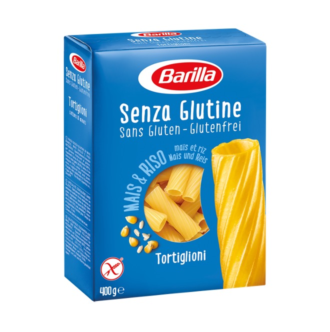 PASTA GLUTEN FREE BARILLA TORTIGLIONI 400G X 14