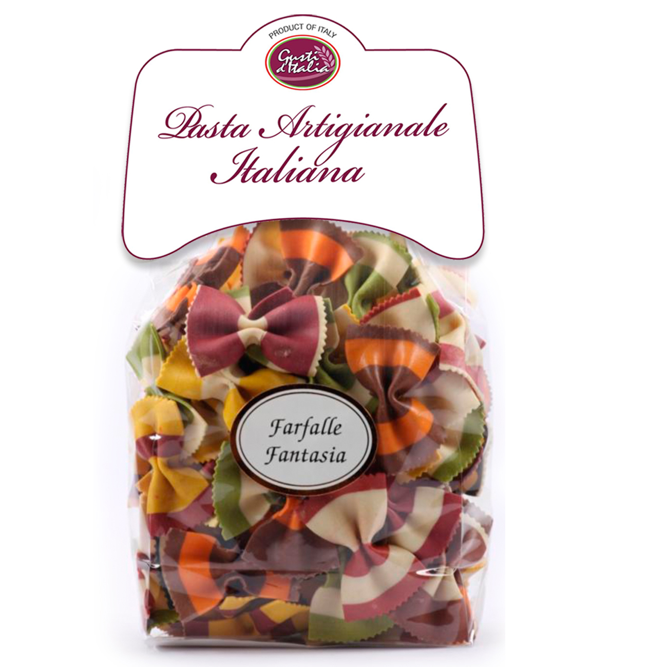 ARTISAN PASTA GUSTI D’ITALIA FARFALLE FANT.MULTICOL 250GX12