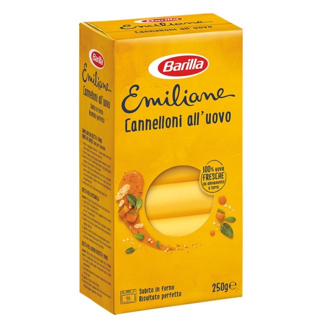 PASTA BARILLA CANNELLONI UOVO 250GX12