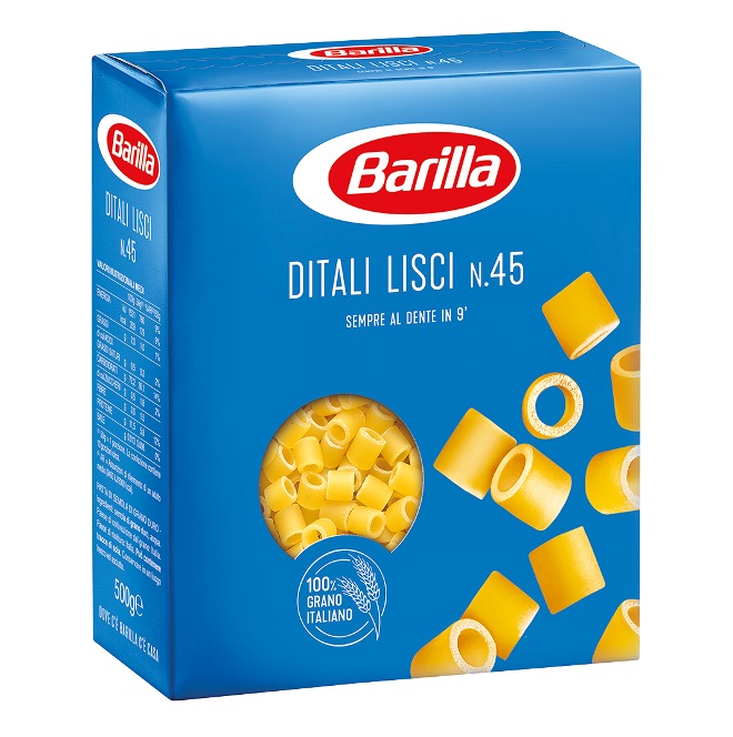 PASTA BARILLA DITALI LISCI 500GX30