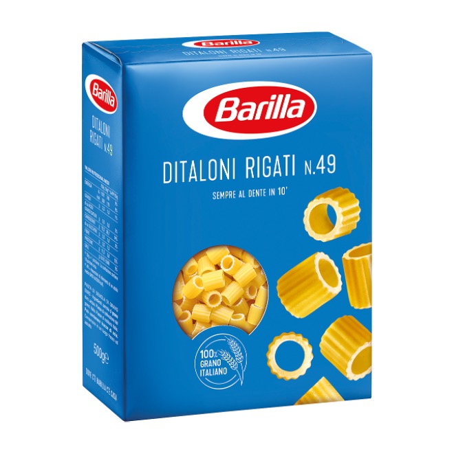 PASTA BARILLA STRIPED DITALONI 500GX30