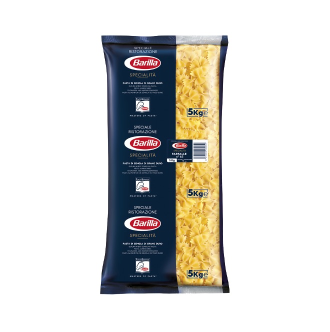 PASTA BARILLA FARFALLE 5KG X 3