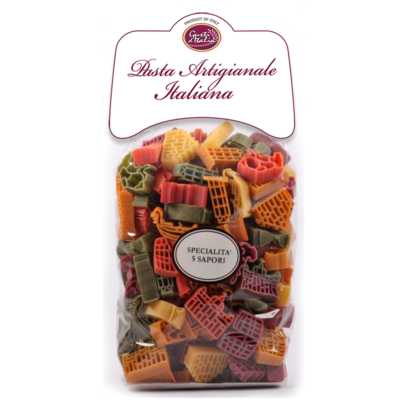 ARTISAN PASTA GUSTI D’ITALIA 5FLAVOR ITAL MONUMENTS 500GX12