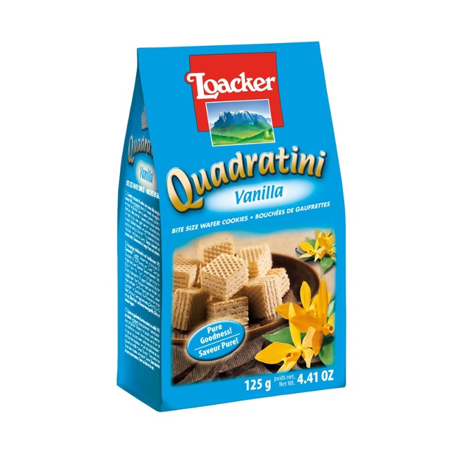 LOACKER QUADRATINI 250 G X 18 VANIGLIA