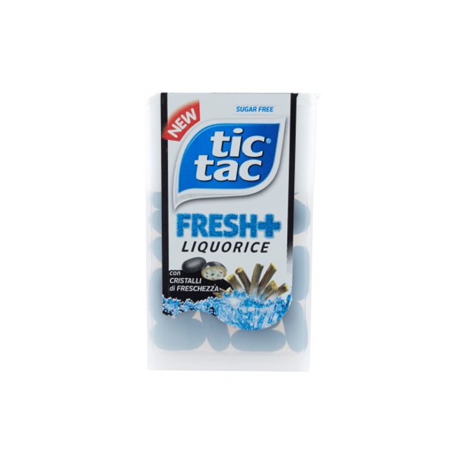 TIC TAC FRESH PLUS LIQUORICE T20 X 12