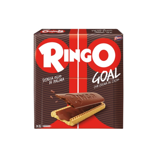 BISCOTTI RINGO GOAL CACAO PAVESI 168GX12