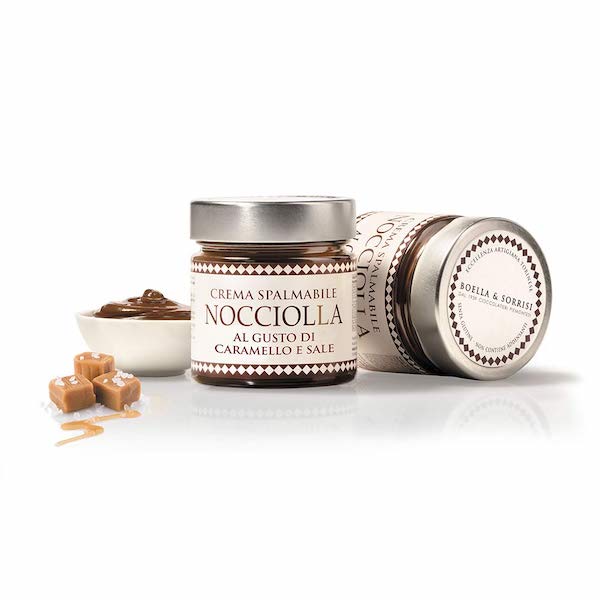 B&S NOCCIOLLA CARAM/SALT CREAM 250GX6 IN GLASS JAR