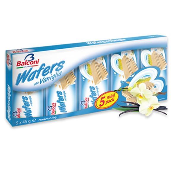 WAFERS BALCONI VANIGLIA 225G 45GX5X20