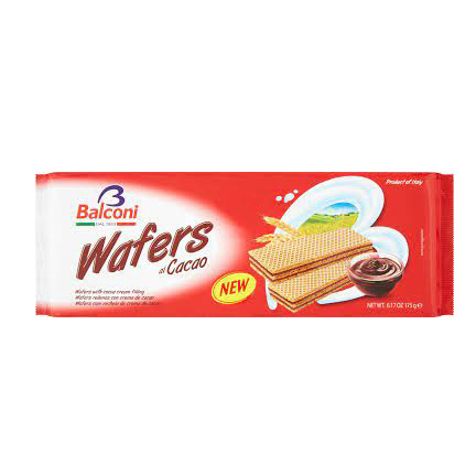 WAFERS BALCONI CACAO 175 G X 24