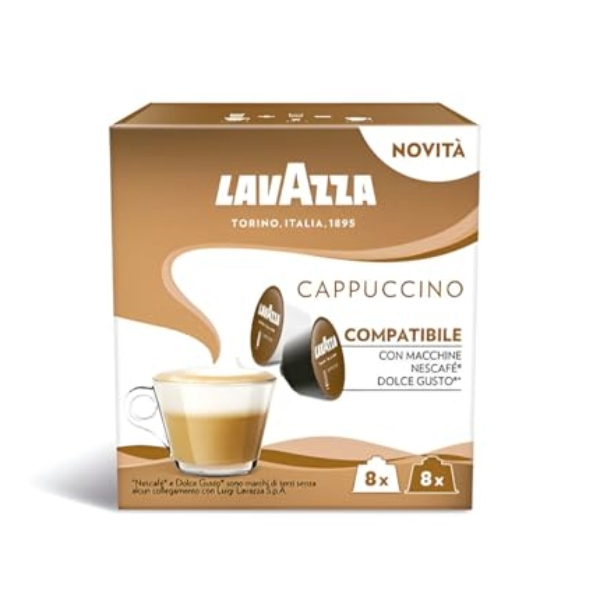 LAVAZZA COFFEE CAPS COMPAT DOL CEGUSTO G.128 16X6 – CAPPUCCIN