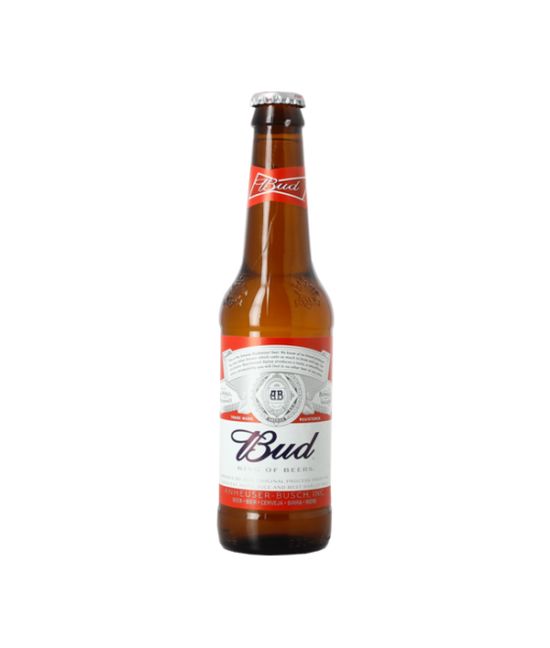 BIR BUD BUDWEISER LAGER 5% CL33 X 24.