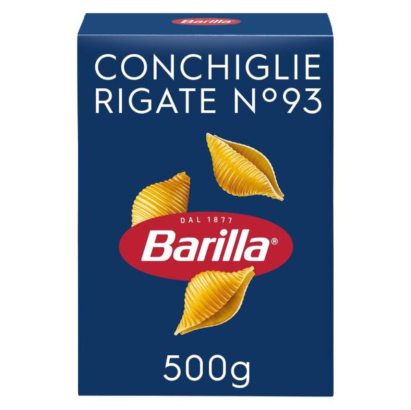 PASTA BARILLA CONCHIGLIE RIGAT E 500GX30
