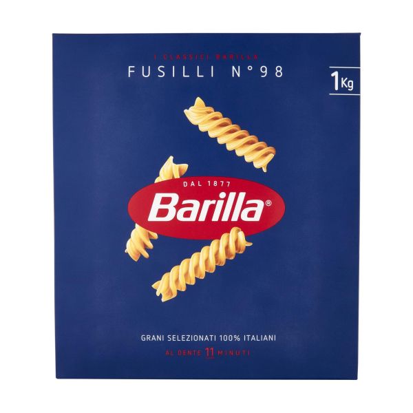 PASTA BARILLA FUSILLI 1KG X 18