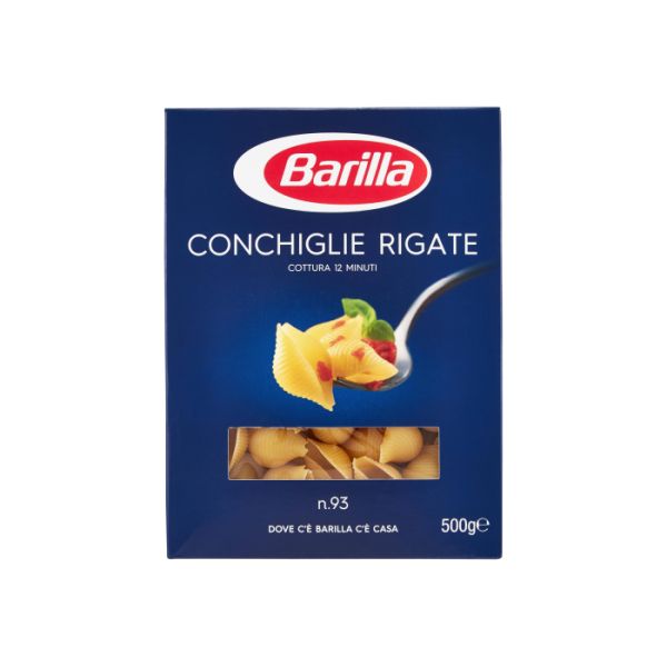 PASTA BARILLA CONCHIGLIE RIGAT E 500GX12