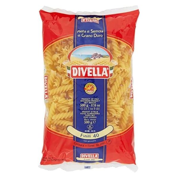 PASTA DIVELLA FUSILLI 500GX24