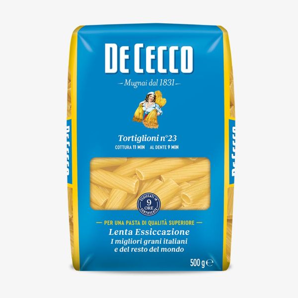 PASTA DE CECCO DURUM WHEAT TORTIGLIONI 500GX24