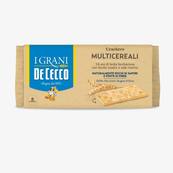 DE CECCO CRACKERS MULTICEREALI 250GRX12