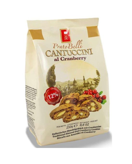 CRANBERRY CANTUCCIONI IN PACK 250 GR X 12