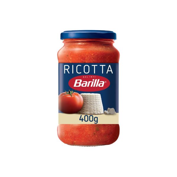 BARILLA TOMATO SAUCE WITH RICOTTA 6X400GR GLASS JAR