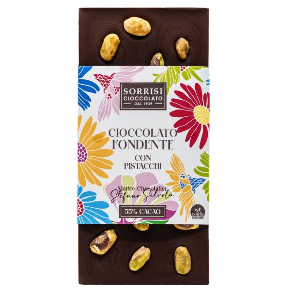 B&S DARK CHOCOLATE PISTACHIO BAR 80GX10