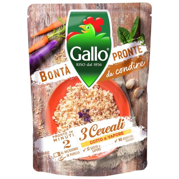 RISO GALLO BONTA’ PRONTE 3 CER 250 G X 6