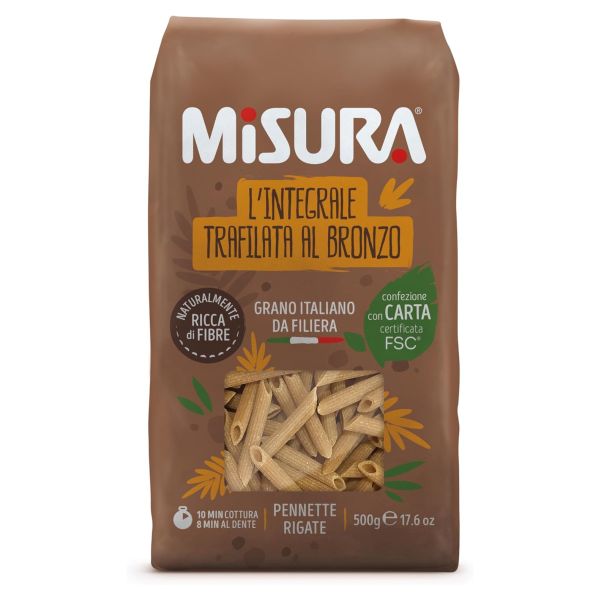 PASTA MISURA PENNETTE INTEGRALE 500GX12