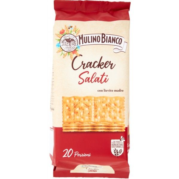 MULINO BIANCO SALTED CRACKERS 500 GR. X 9