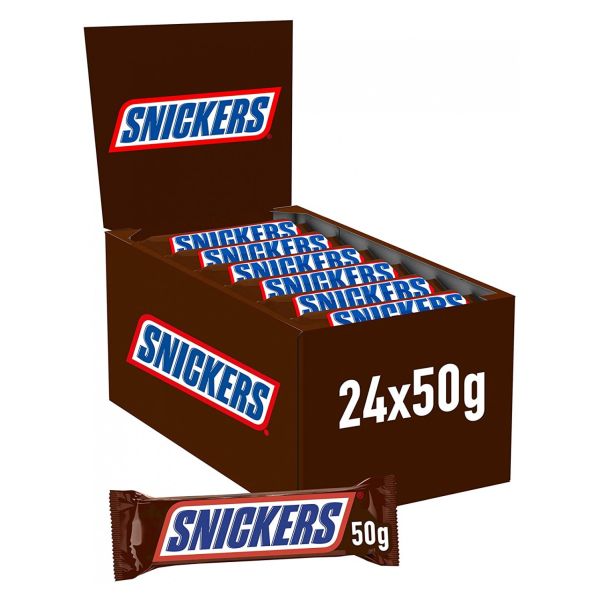 SNICKERS SING.50 G X 24PZ X 12 SHOWBOX