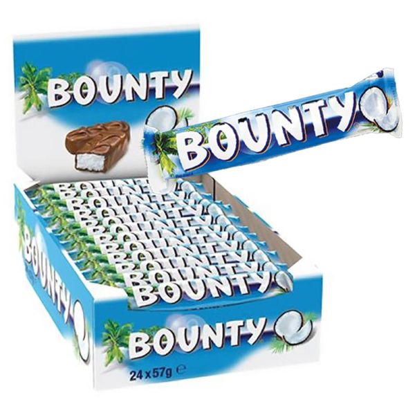 BOUNTY SING. 57 G X 24PZ X 12 SHOWBOX