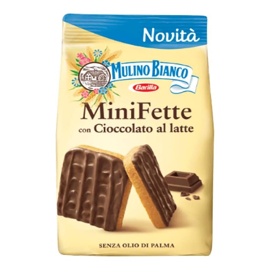 COOKIES MINI FETTE CHOCOLATE MILK MULINO BIANCO 110GRX10