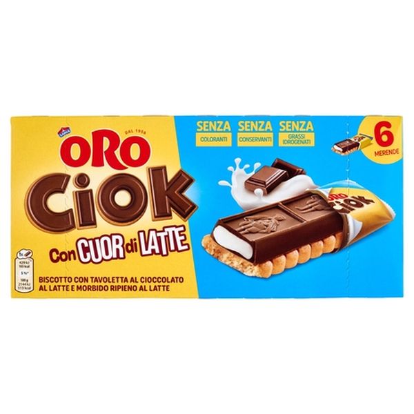 ORO CIOK BISCOTTI AL LATTE 250 GR X 14