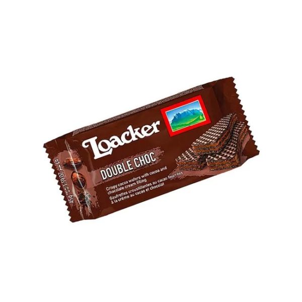 LOACKER WAFER DOUBLE CHOC 45GX25X12
