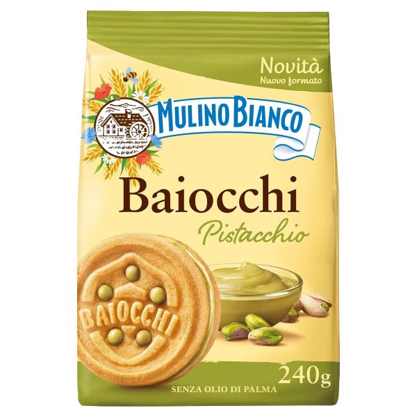 BISCOTTI MB BAIOCCHI PISTACCHIO 240GRX10