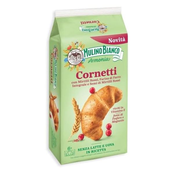 CORNETTI MULINO BIANCO SPELLED AND BLUEBERRIES 228G X 8