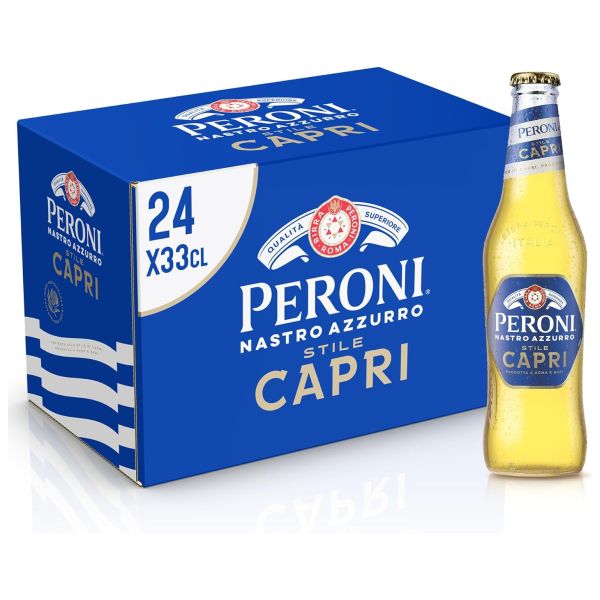 BEER PERONI NASTRO AZZURRO CAPRI 4,2% CL33X24 GLASS BTL
