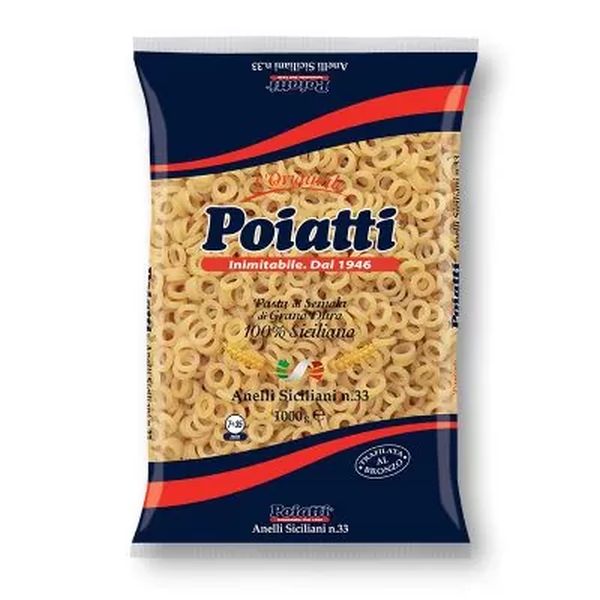 PASTA POIATTI ANELLI SICILIANI N.33 500GX24