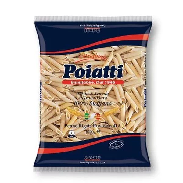 PASTA POIATTI PENNE RIGATE N.41 500GX24