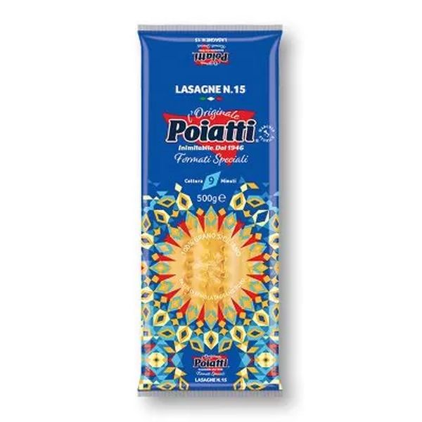 PASTA POIATTI LASAGNA 500 GRX12