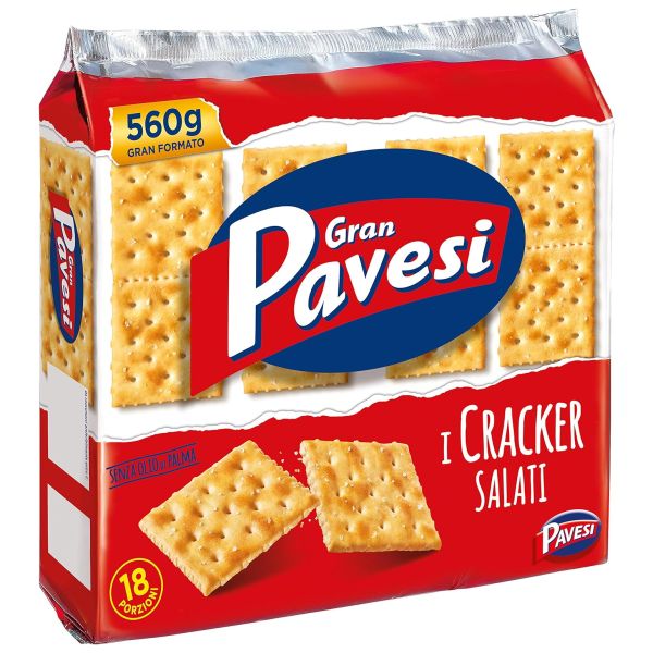 GRANPAVESI CRACKER SALATI 560 GR.X 12