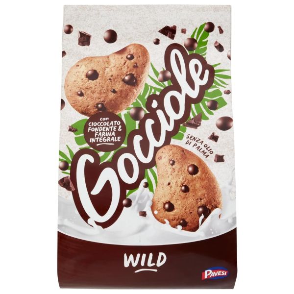 BISCOTTI PAVESI GOCCIOLE WILD 350GRX12