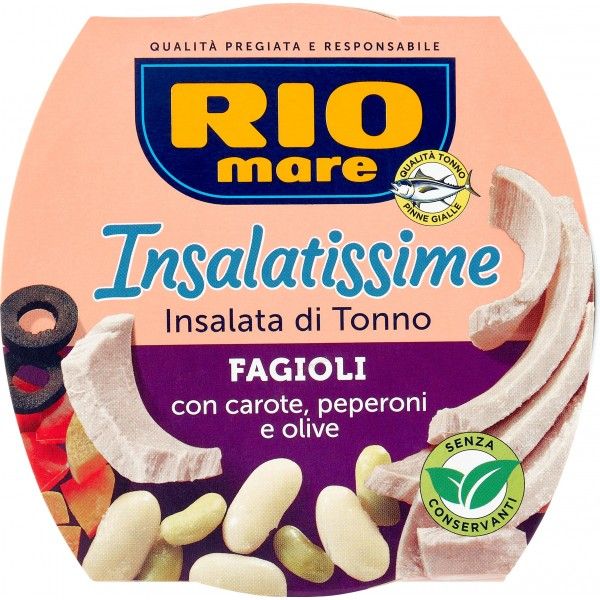 RIO MARE INSALATIS TONN FAGIOLI 160GRX18