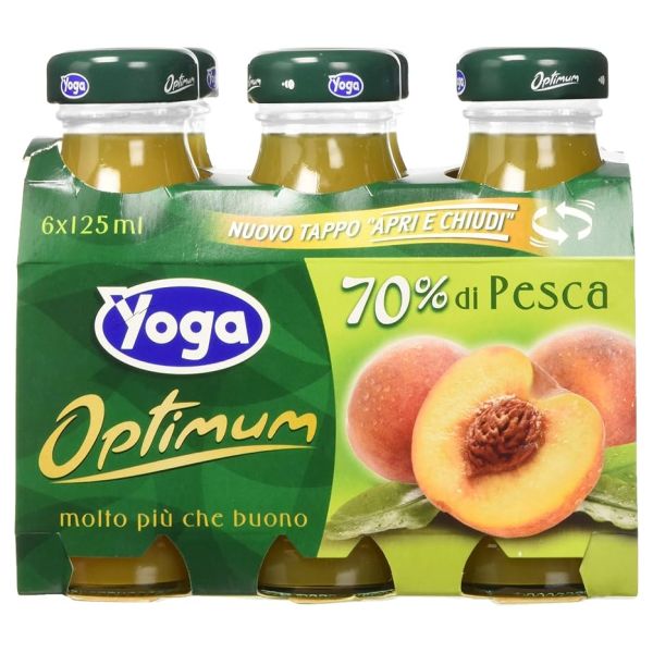 SUCCO DI FRUTTA PESCA YOGA 125MLX6X8