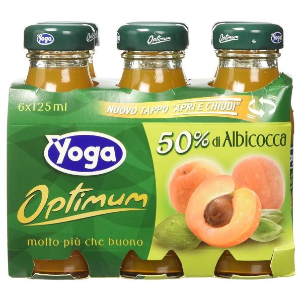 SUCCO DI FRUTTA ALBICOCCA YOGA 125MLX6X8