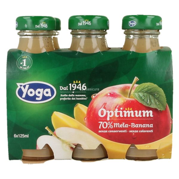 SUCCO DI FRUTTA MELA BANA YOGA 125MLX6X8