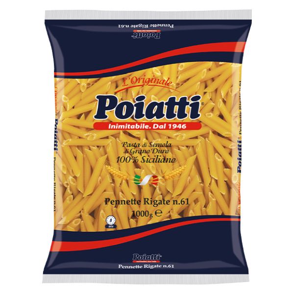PASTA POIATTI PENNETT RIGAT N.61 500GX24