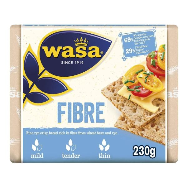 WASA CRISP BREAD FIBERS 230 GR. X 12