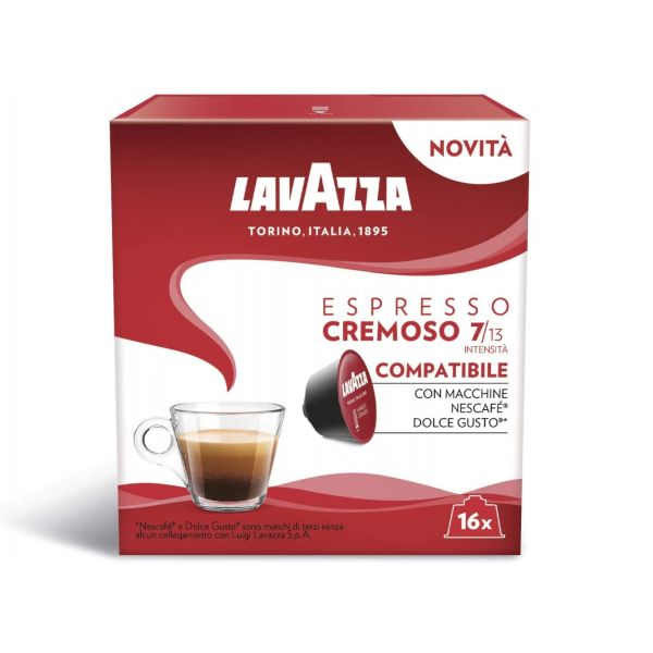 LAVAZZA COFFEE CAPS COMPAT DOL CEGUSTO G.128 16X6 -CREMOSO